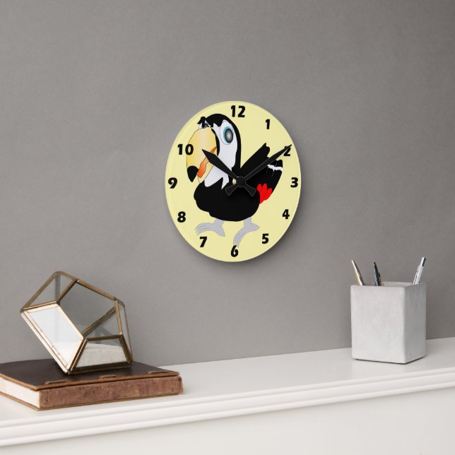 Toucan Design Round Clock (Office)