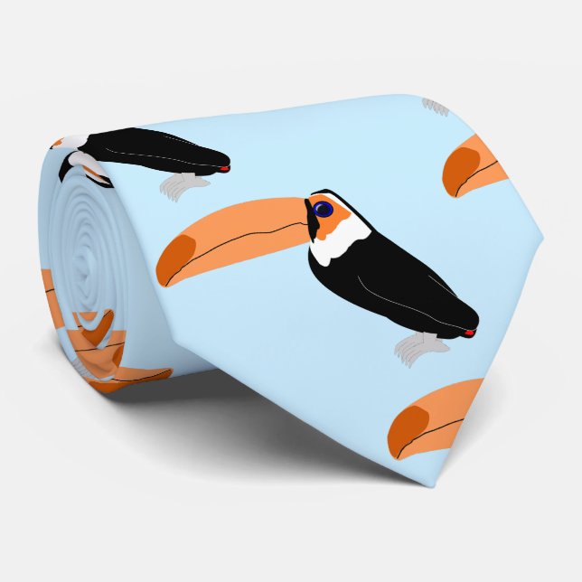 Toucan Design Tie (Rolled)