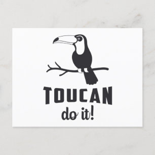 Toucan Do It Bird Watcher Watching Funny Toucans Postcard