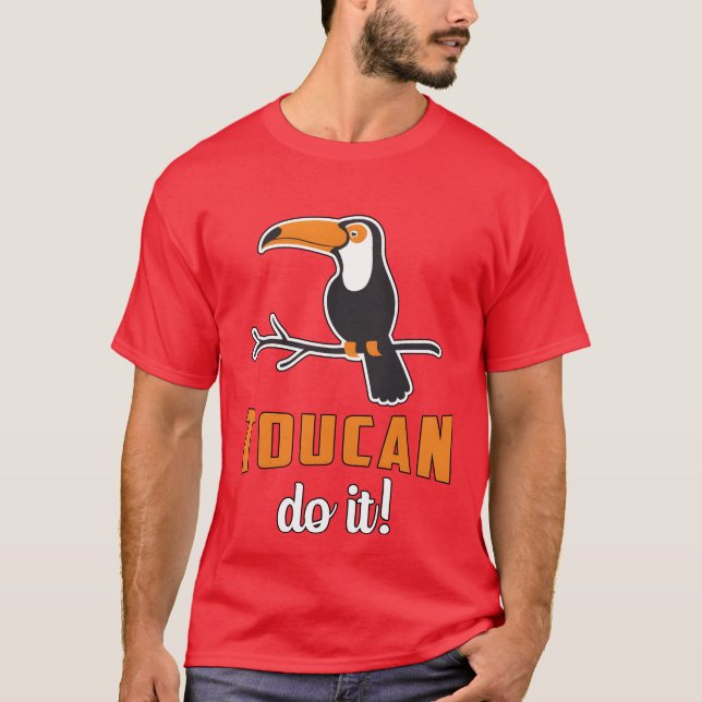 Toucan Do It Bird Watcher Watching Retrooucans boy T-Shirt (Front)