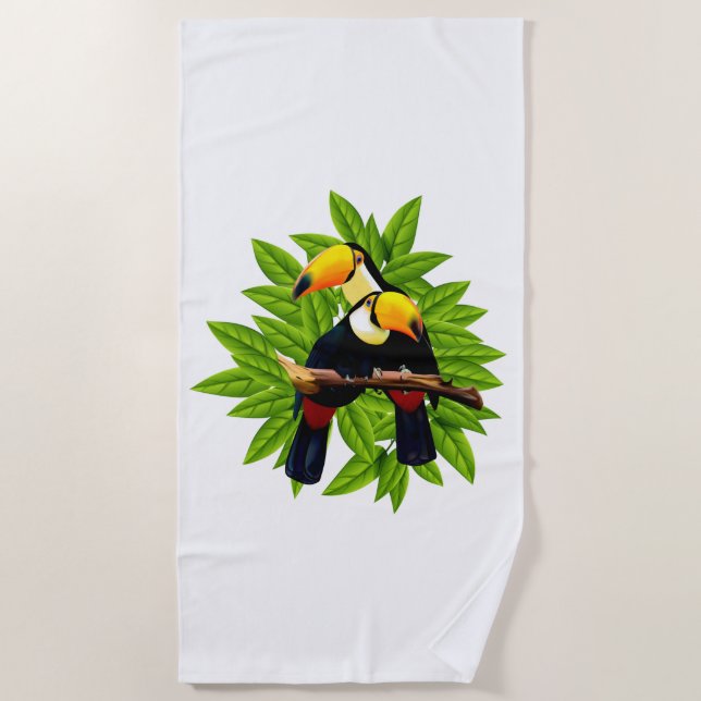 Toucan Duo Beach Towel (Front)