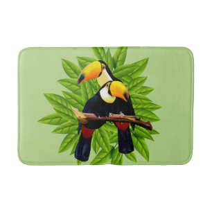 Toucan Duo Green Bath Mat