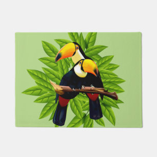 Toucan Duo Green Doormat