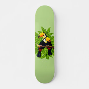 Toucan Duo Green Skateboard