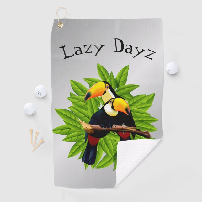 Toucan Duo Silver Golf Towel (InSitu)