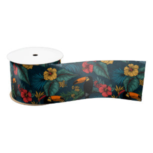 Toucan garden 2 satin ribbon