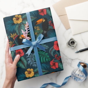 Toucan garden 2 wrapping paper