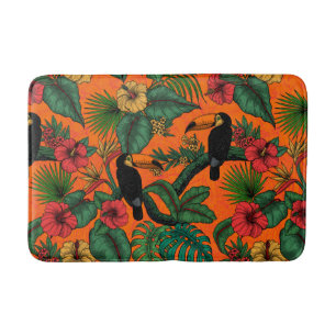 Toucan garden bath mat