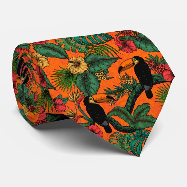 Toucan garden tie (Rolled)