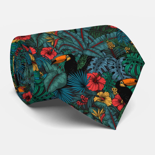 Toucan garden tie (Rolled)