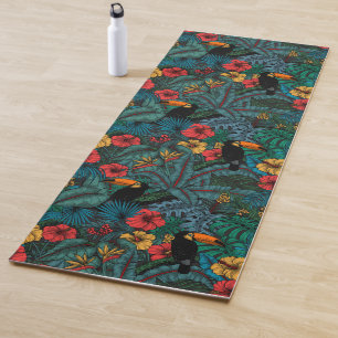 Toucan garden yoga mat
