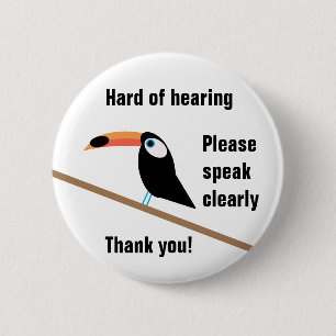 Toucan Hard of Hearing Badge