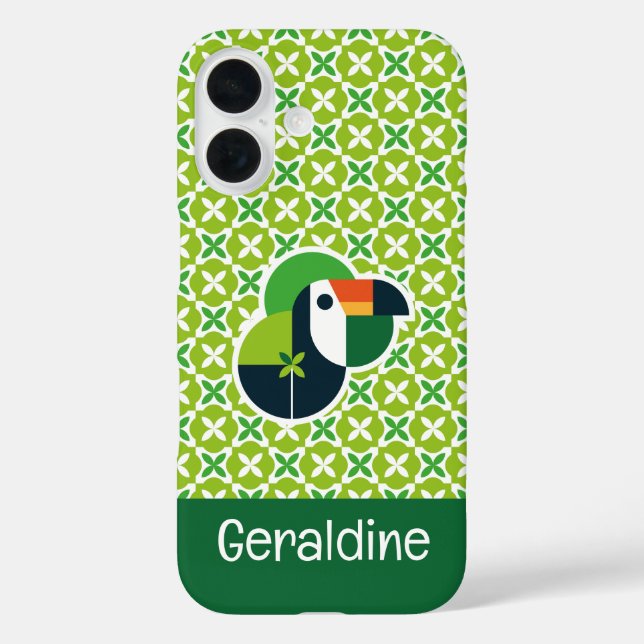 Toucan Iconic Brazilian Bird Personalized Name  Case-Mate iPhone Case (Back)