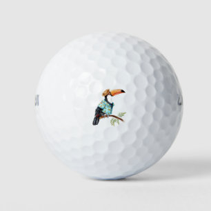 Toucan in Hawaiian shirt Golf Balls