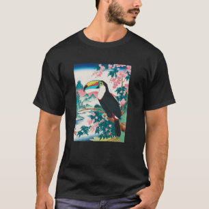 Toucan Japanese Art Kyosai Vintage Japan Artwork T-Shirt