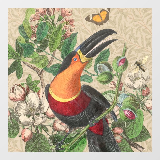 Toucan Jungle Tropical Bird Beautiful Antique (Sheet)
