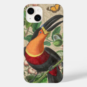 Toucan Jungle Tropical Bird Beautiful Antique Case-Mate iPhone 14 Case