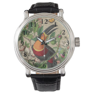 Toucan Jungle Tropical Bird Beautiful Antique Watch