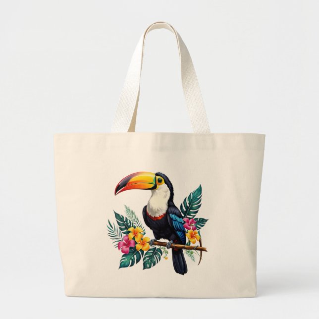 toucan large tote bag (Front)