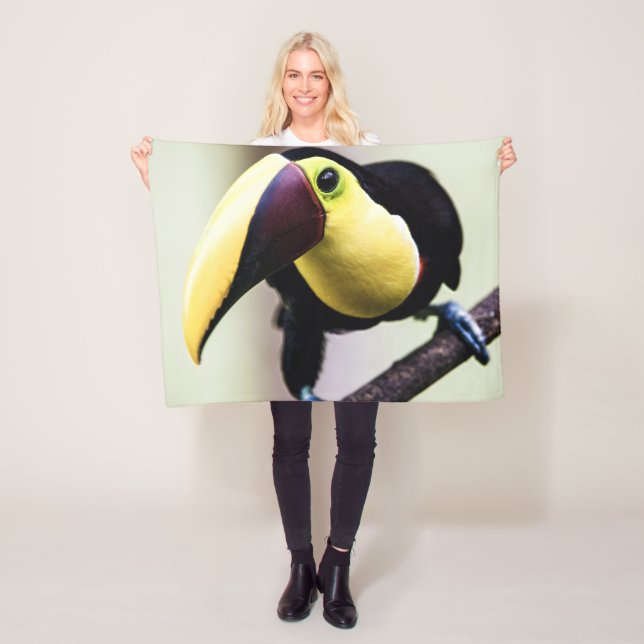 Toucan of Costa Rica Fleece Blanket (In Situ)