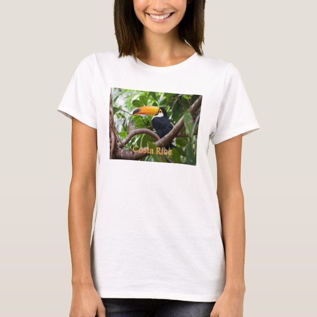 Toucan on Branch Bird Costa Rica T-Shirt (Front)