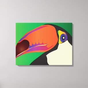 TOUCAN ON CANVAS PRINT