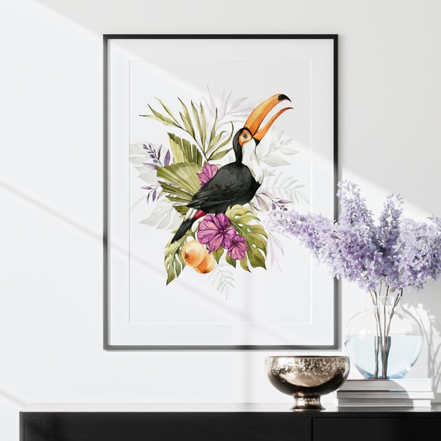 Toucan Parrot Watercolor Art  Poster (Creator Uploaded)