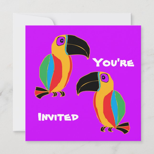 Toucan Party Invitation (Front)