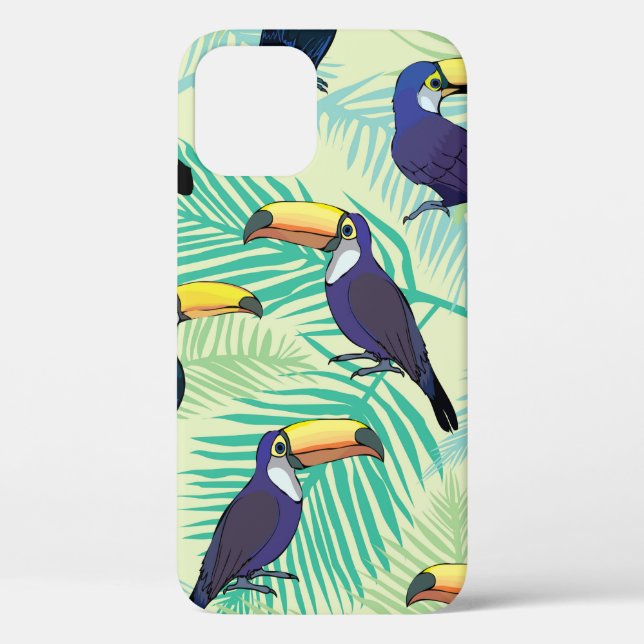 toucan pattern, vintage, illustration Case-Mate iPhone case (Back)