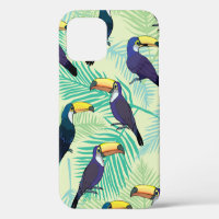 toucan pattern, vintage, illustration