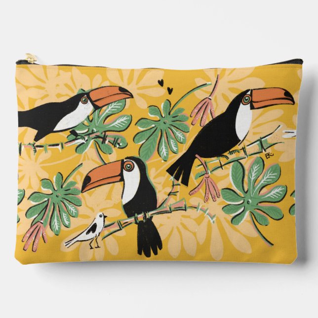 Toucan pencil case accessory pouch (Front)