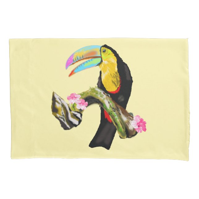 Toucan Pillow Case (Front)