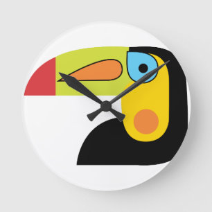 Toucan Round Clock
