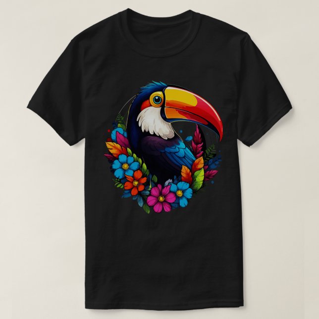 Toucan Smiling T-Shirt (Design Front)