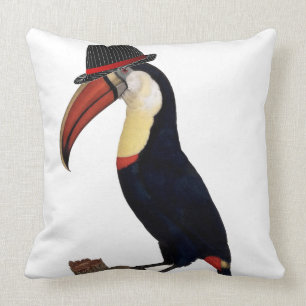 Toucan Stylish Trilby Hat Cushion
