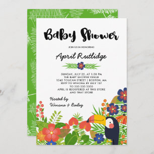 Toucan Tropical Baby Shower Invitation