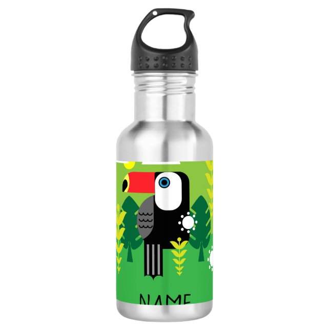 Toucan Tropical Bird 710 Ml Water Bottle (Front)