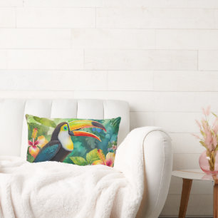 Toucan Tropical Bird Animal Lumbar Cushion