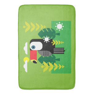 Toucan Tropical Bird Bath Mat