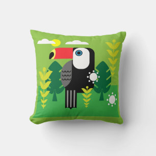 Toucan Tropical Bird Cushion