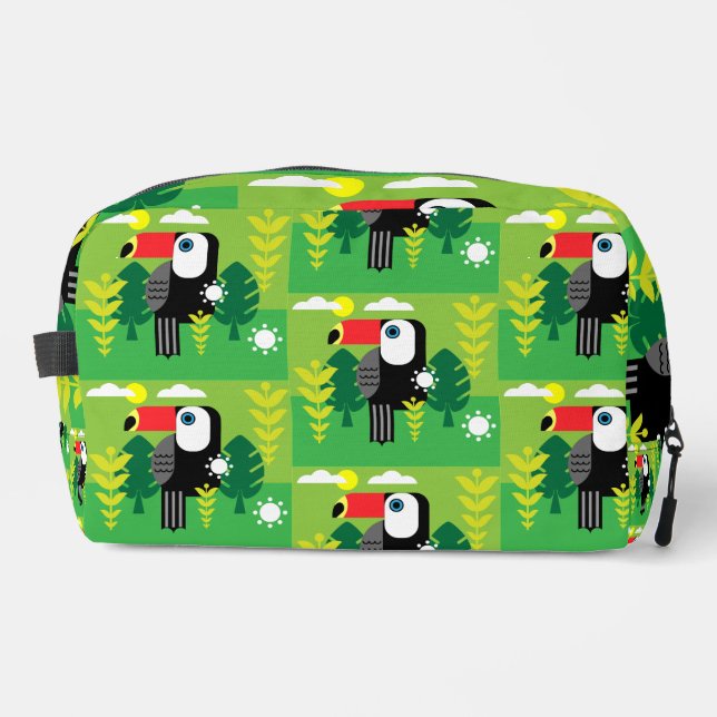 Toucan Tropical Bird Dopp Kit (Front)