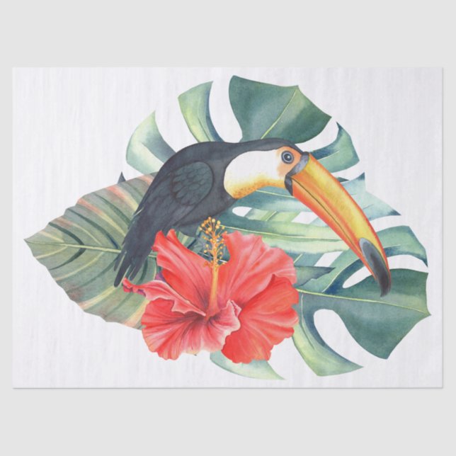 Toucan Tropical Bird Tissue Paper (Front)
