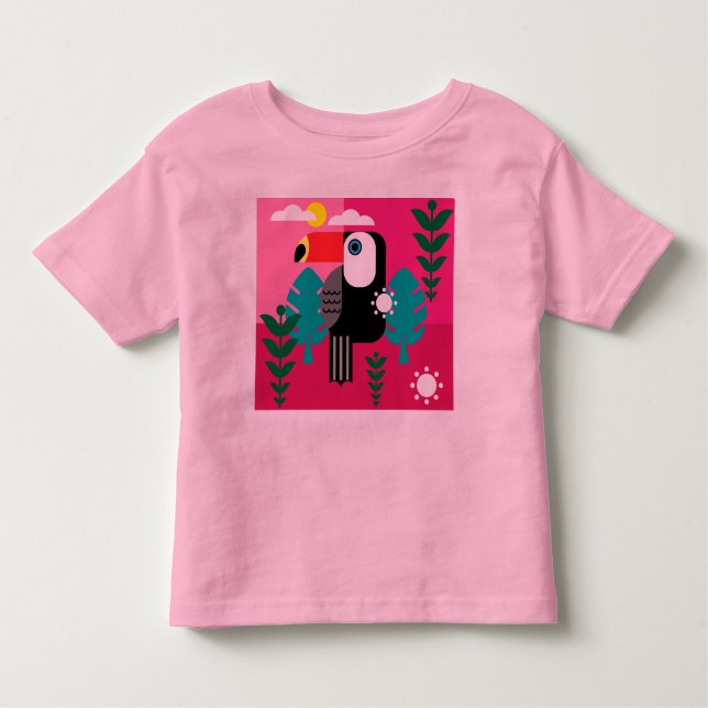 Toucan Tropical Bird Toddler T-Shirt (Front)