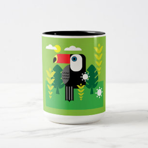 Toucan Tropical Bird Two-Tone Coffee Mug