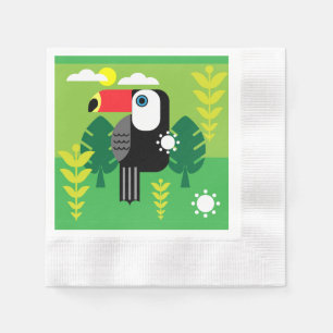 Toucan Tropical Birds Napkin