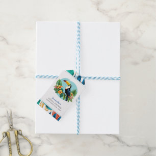 Toucan Tropical Rainforest Summers Bridal Shower Gift Tags