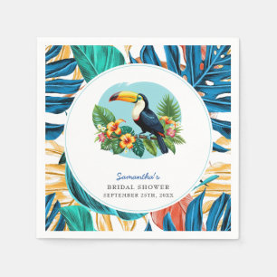 Toucan Tropical Rainforest Summers Bridal Shower Napkin
