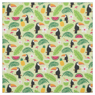 Toucan Tropical Summer Fabric