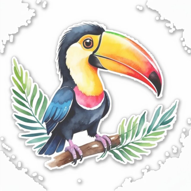Toucan vinyl sticker (Front)
