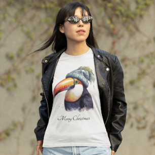 Toucan Winter Vibes, custom T-Shirt